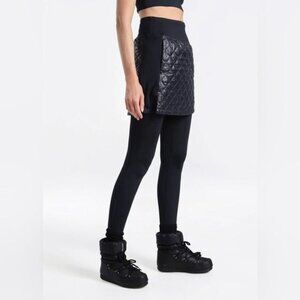 Size Small Quilted Lole Faux leather skirt